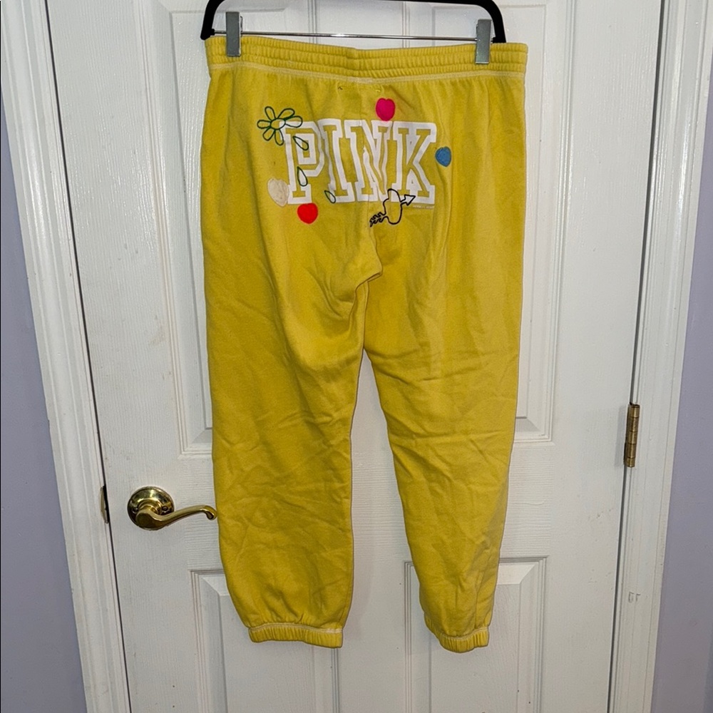 PINK Victoria's Secret Yellow Sweatpants
